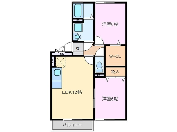 ソフィア・パーク Ａ棟の物件間取画像